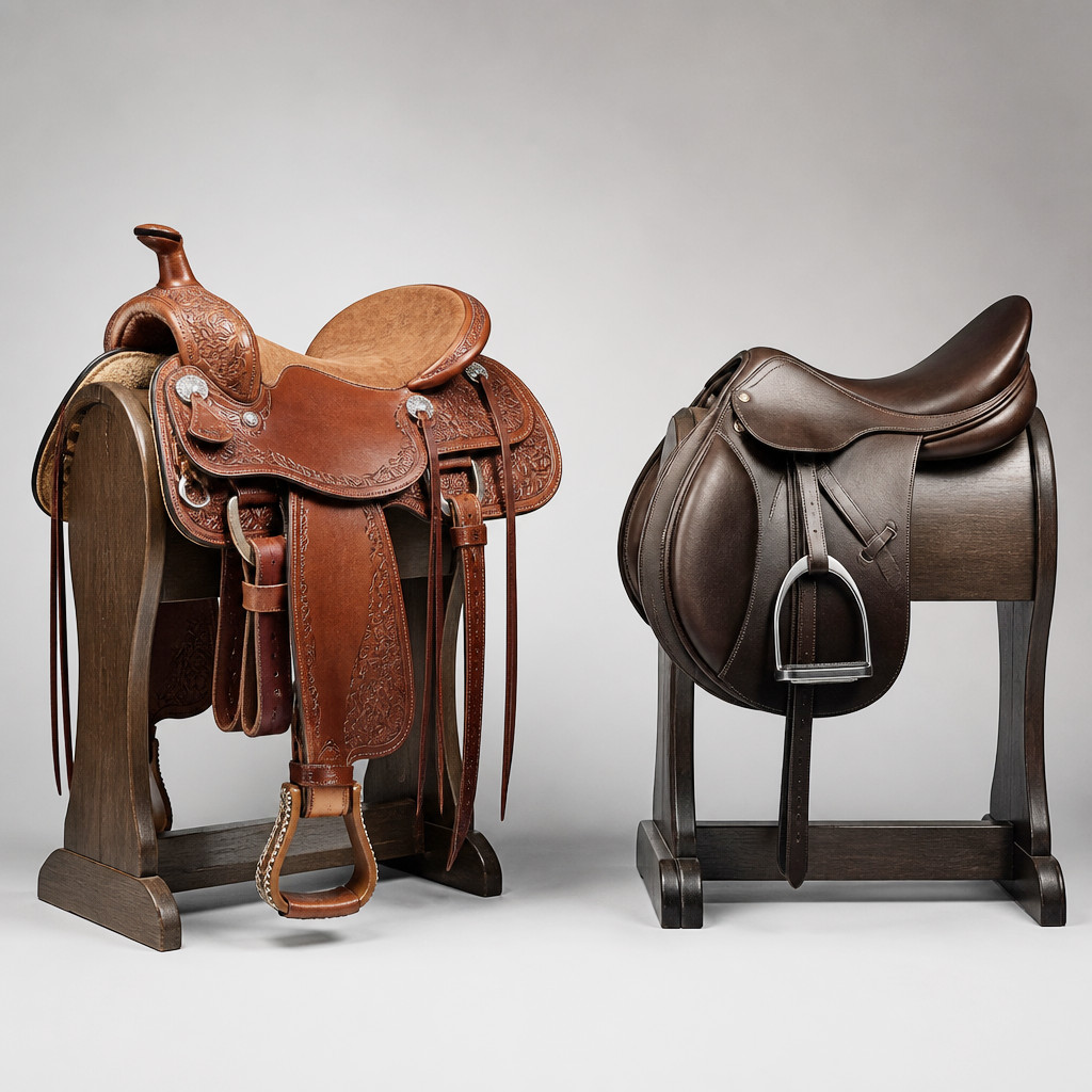 Western Saddles (Roper, Barrel, Pleasure, Racing, Trail)English Saddles